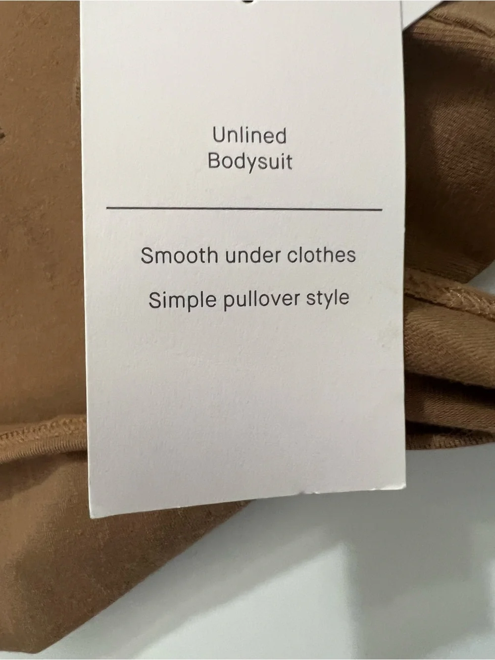 NWT Auden Tan Bodysuit XS